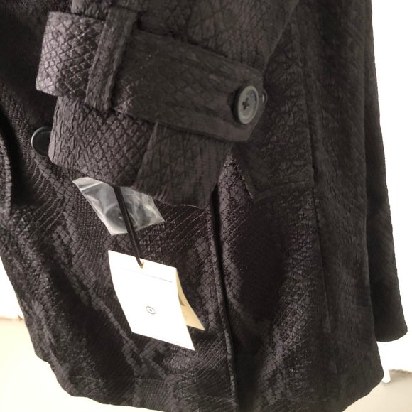 ALTUZARRA TARGET BLACK SNAKE TRENCH COAT NWT  S/P - Picture 6 of 8